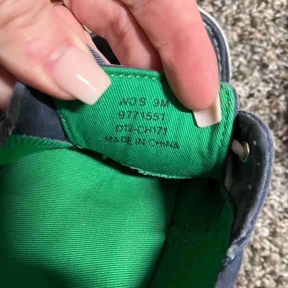 SPERRY Top-Sider Navy Distressed Size 9M Boat Shoes - Picture 6 of 7